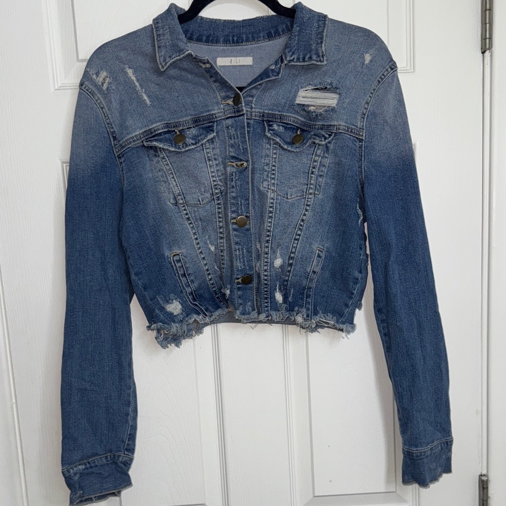Distressed Blue Denim Jacket